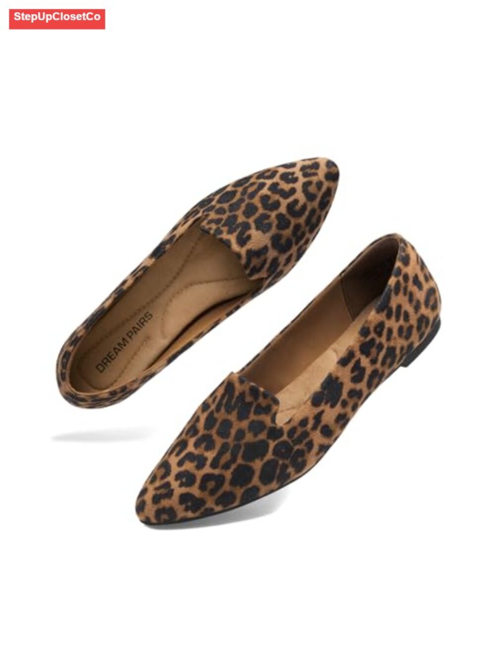 Women's Pointed Toe Business Dressy Flats Faux Suede Slip On